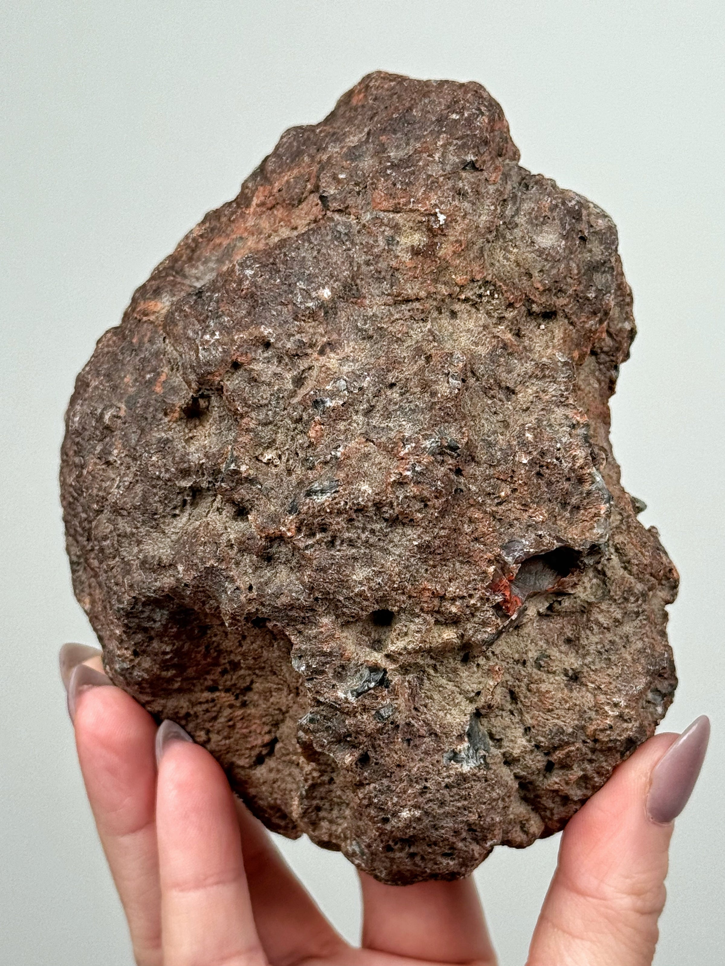 Red Fox Agate Geode - #1