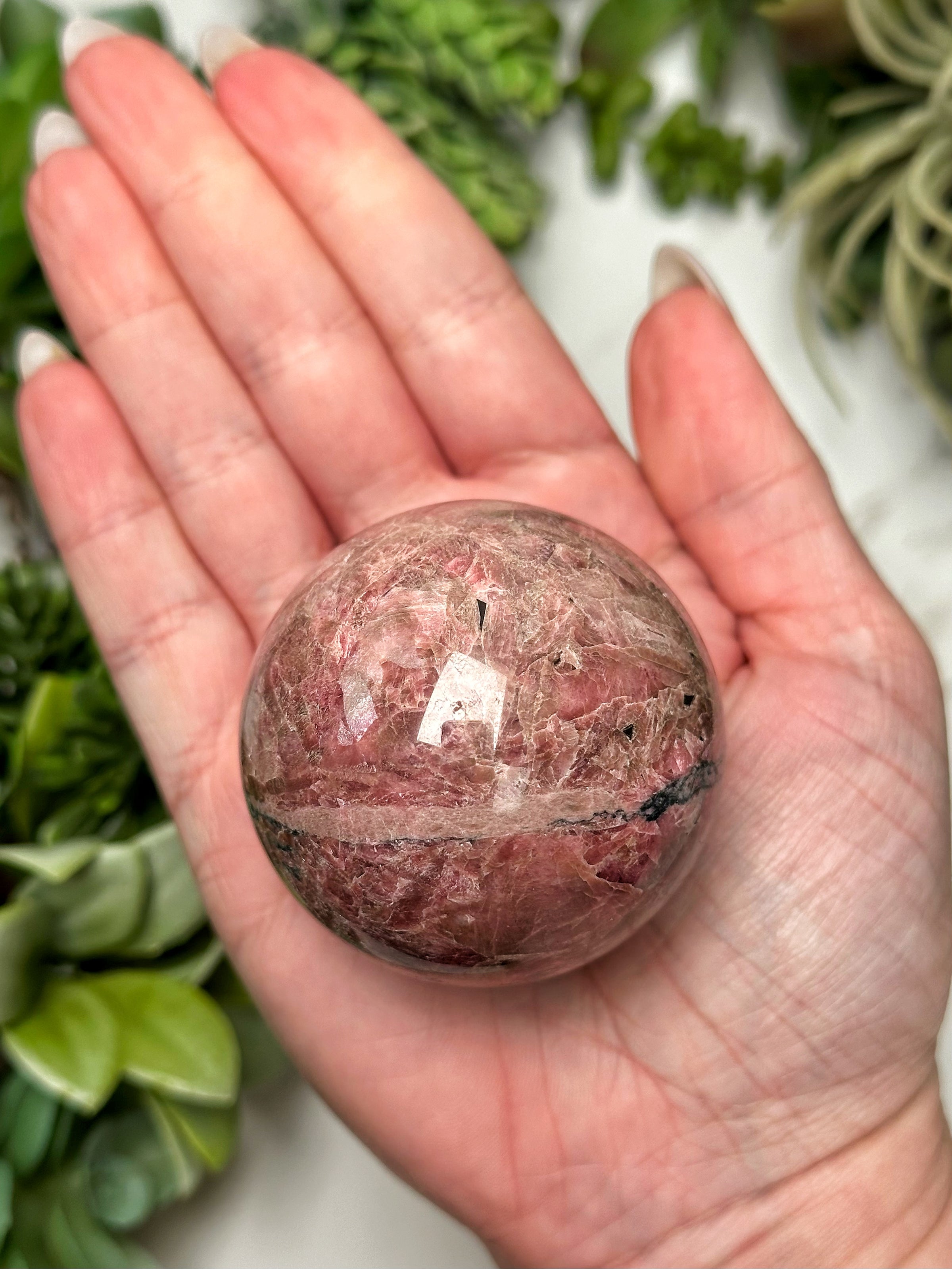 Gem Rhodonite Sphere - #10
