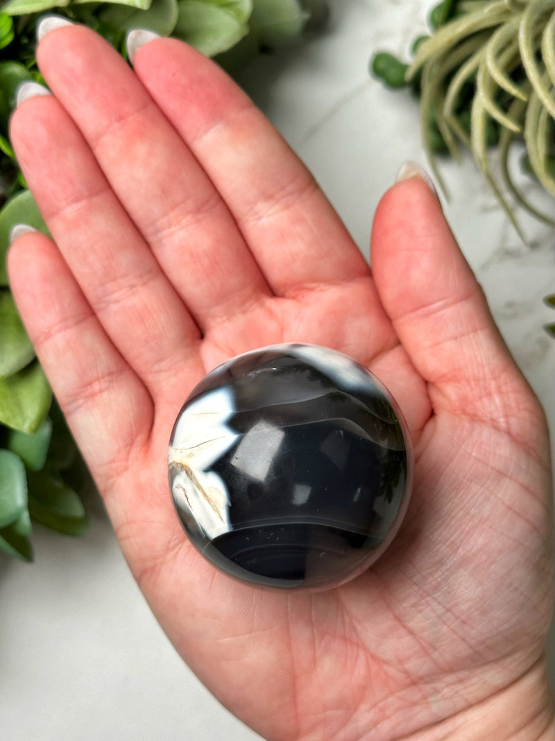 Orca Agate Sphere - #21