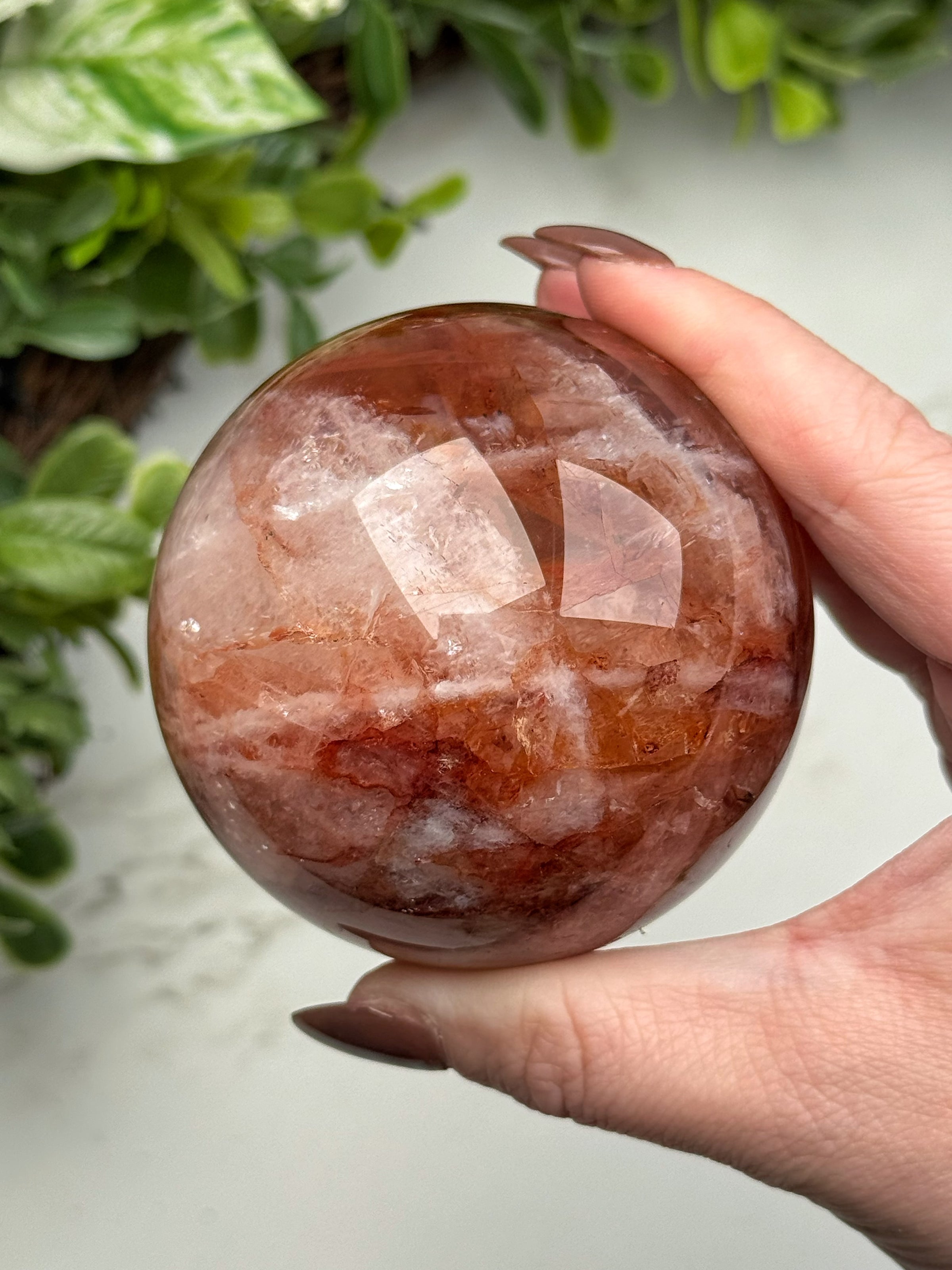 Fire Quartz Sphere - #11