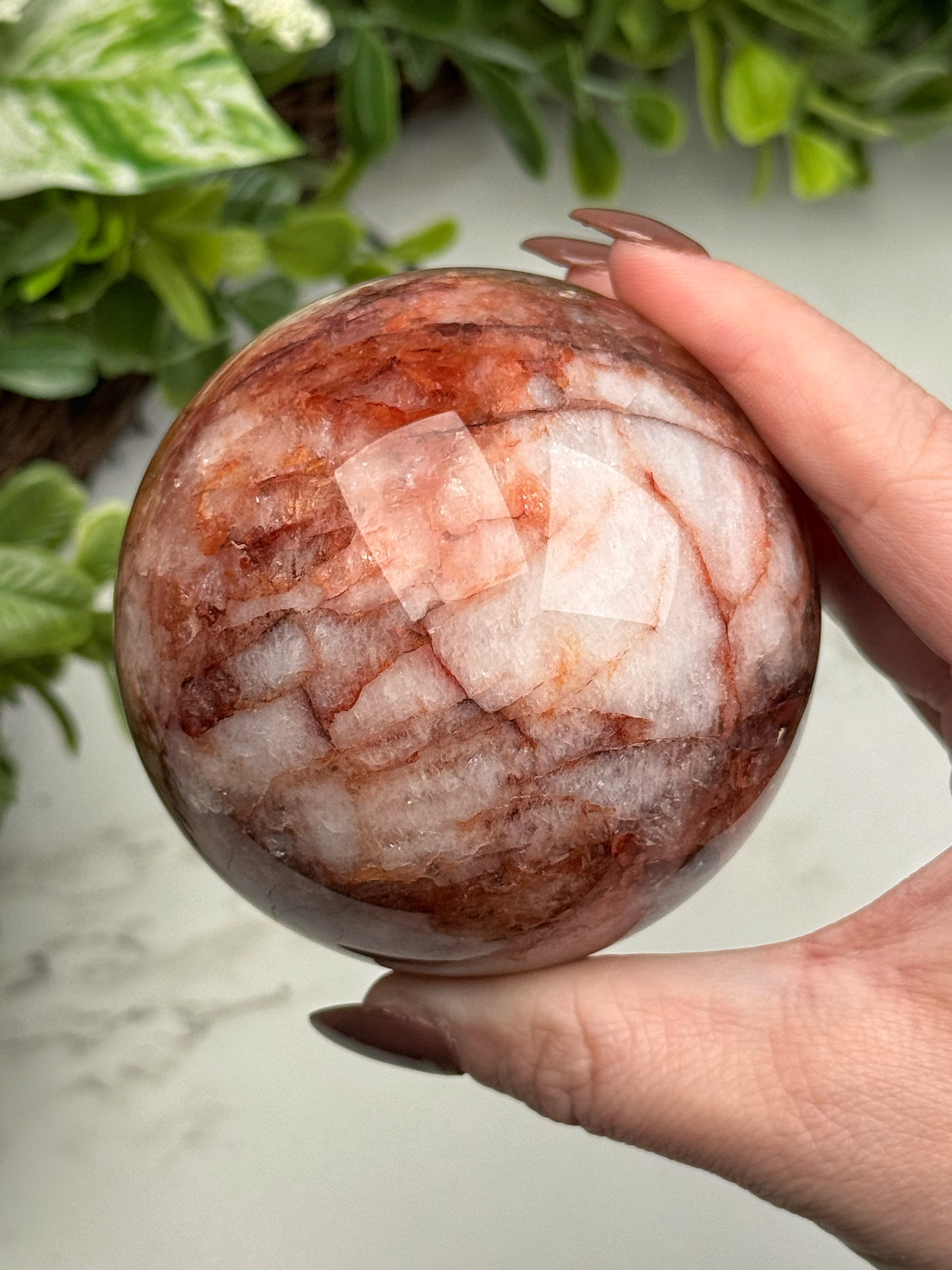 Fire Quartz Sphere - #12