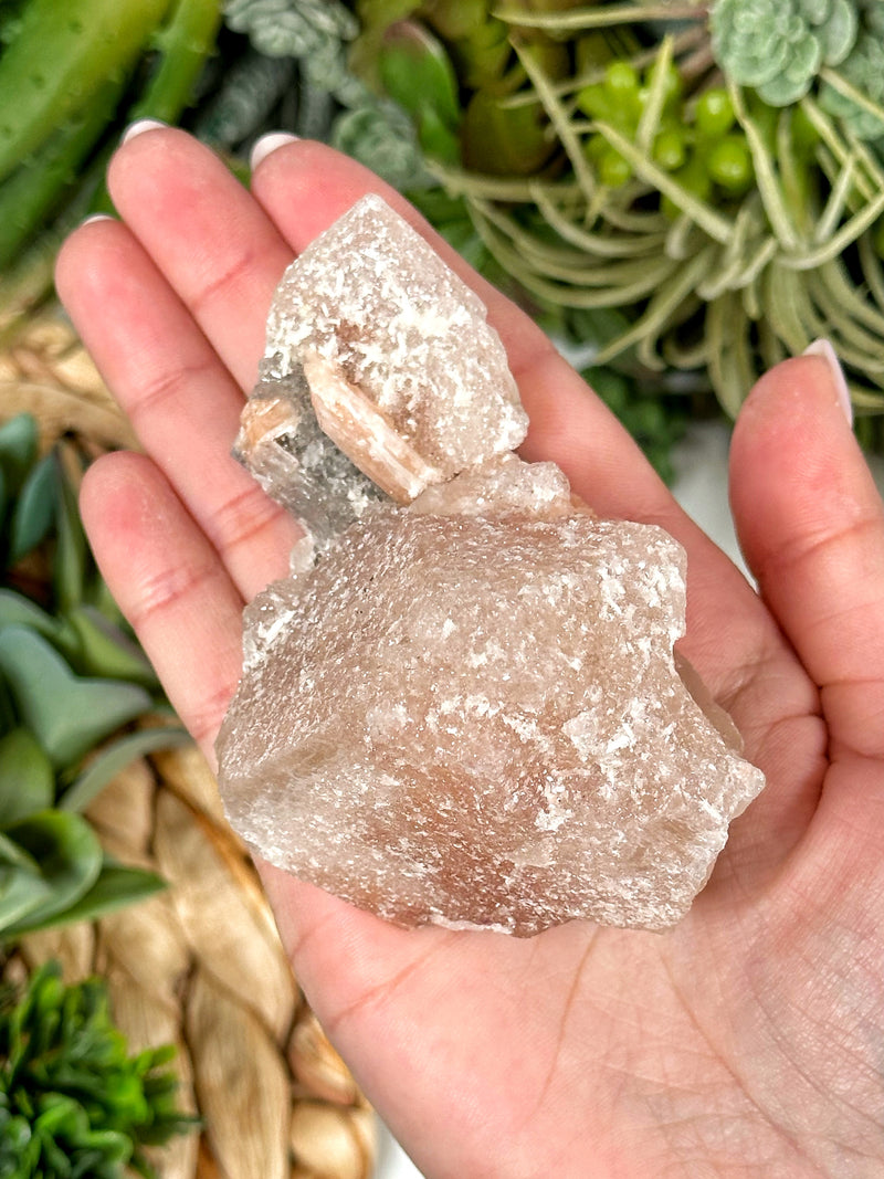 Raw Apophyllite with Stilbite - #3