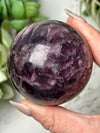 Gem Lepidolite Sphere - #7