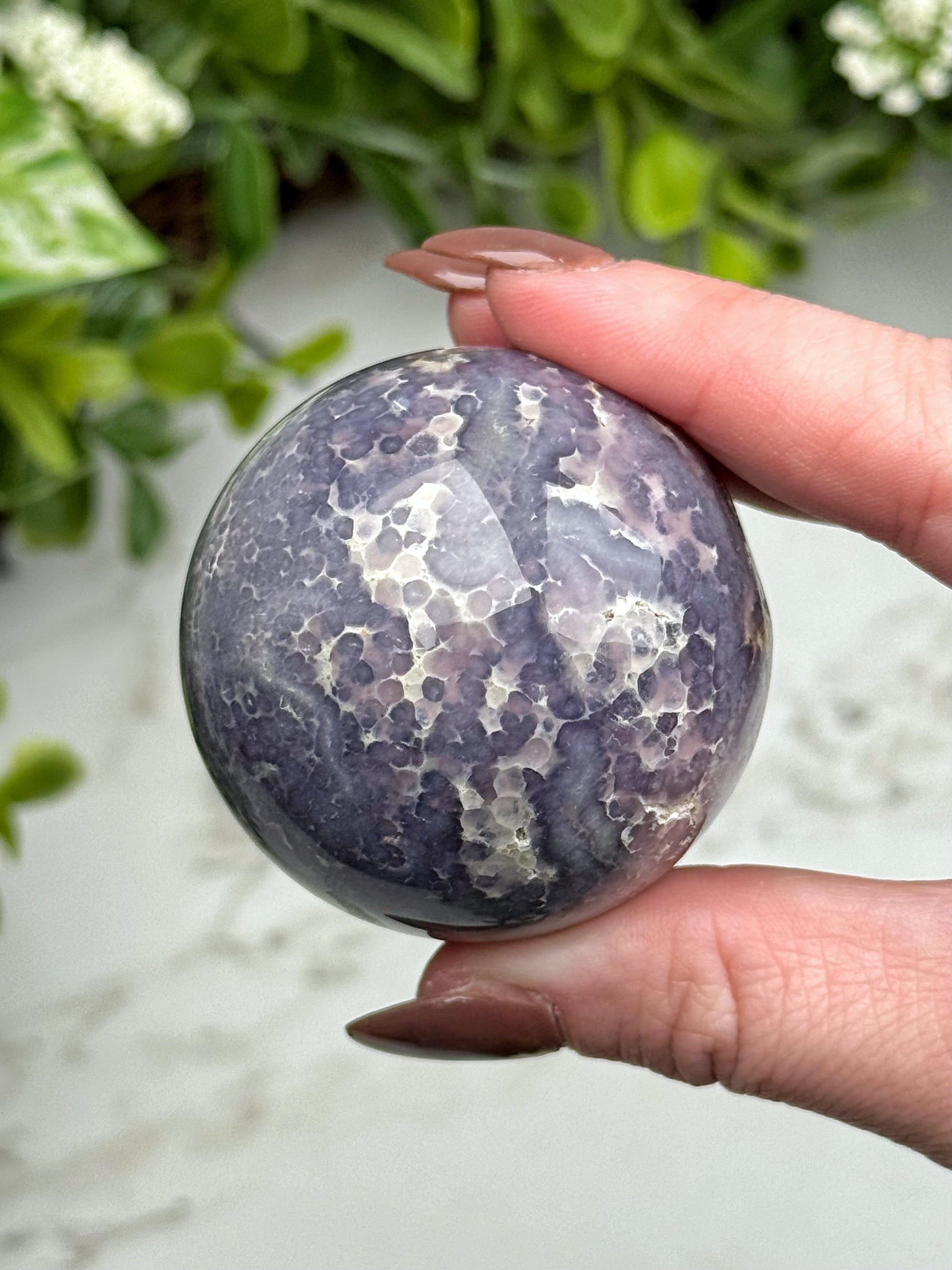 Grape Agate Sphere - #12
