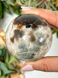 Flashy Polarity Moonstone Sphere - #2