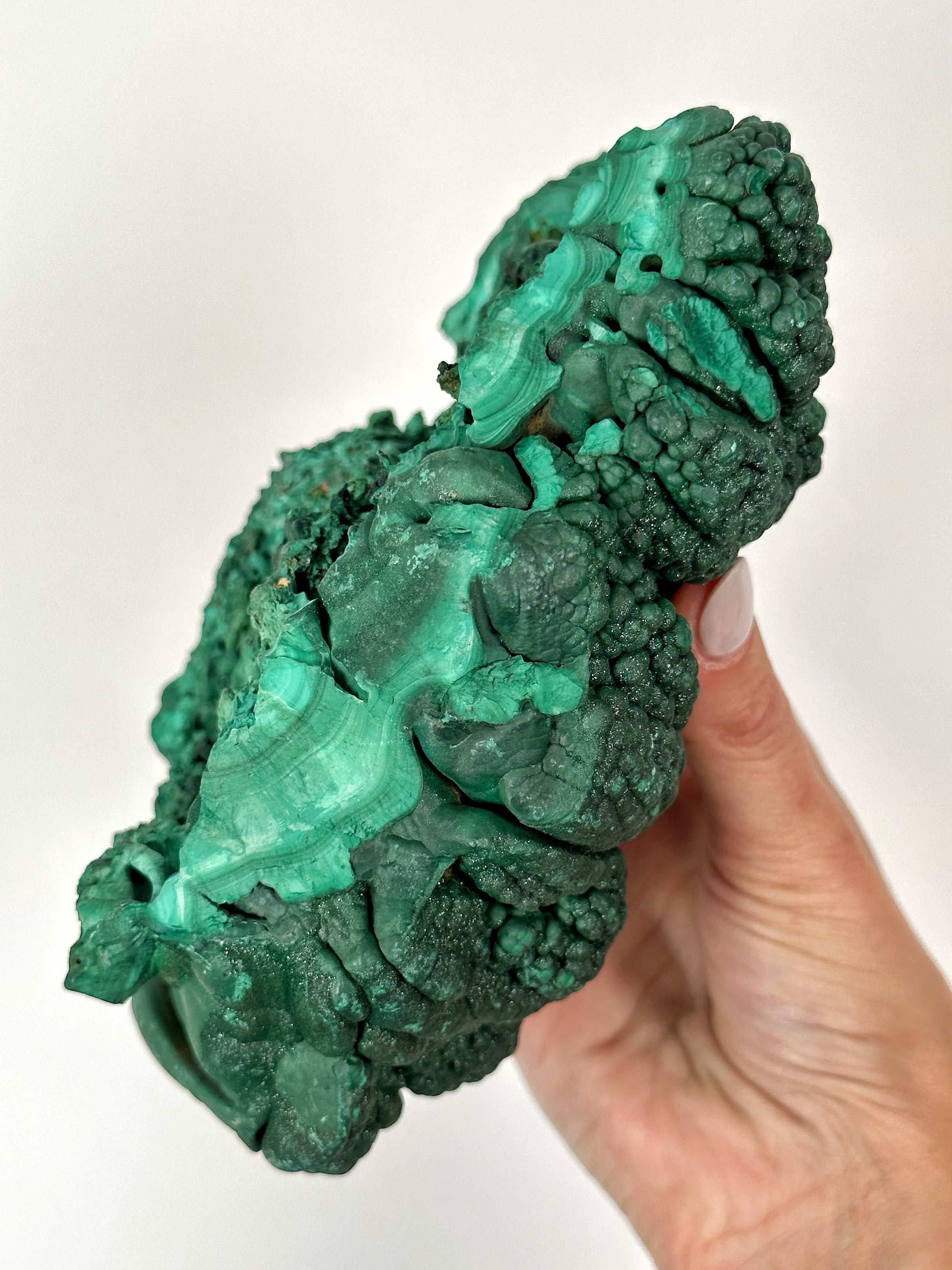 Druzy Raw Malachite - #1