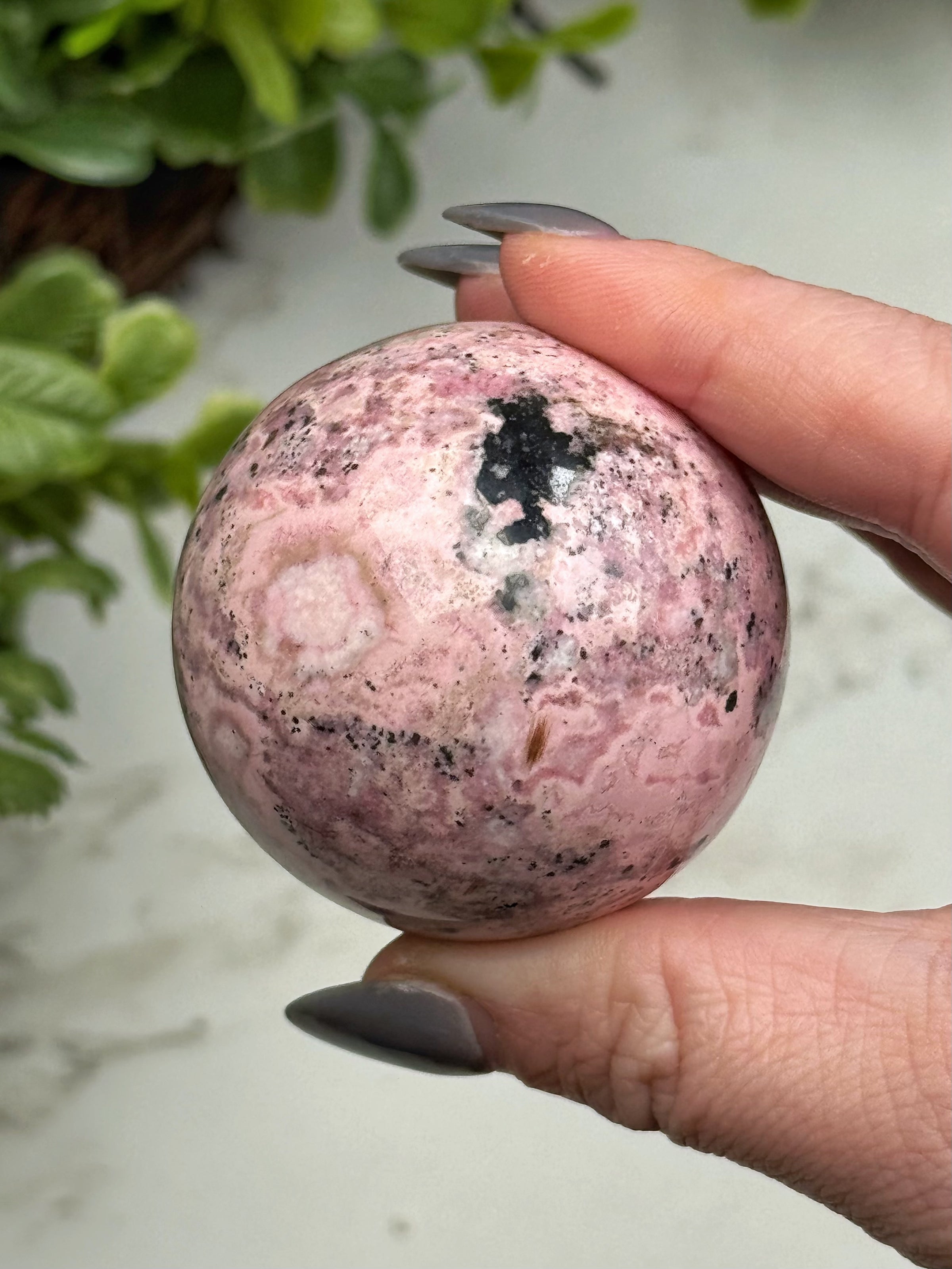 Rhodonite Sphere - #14