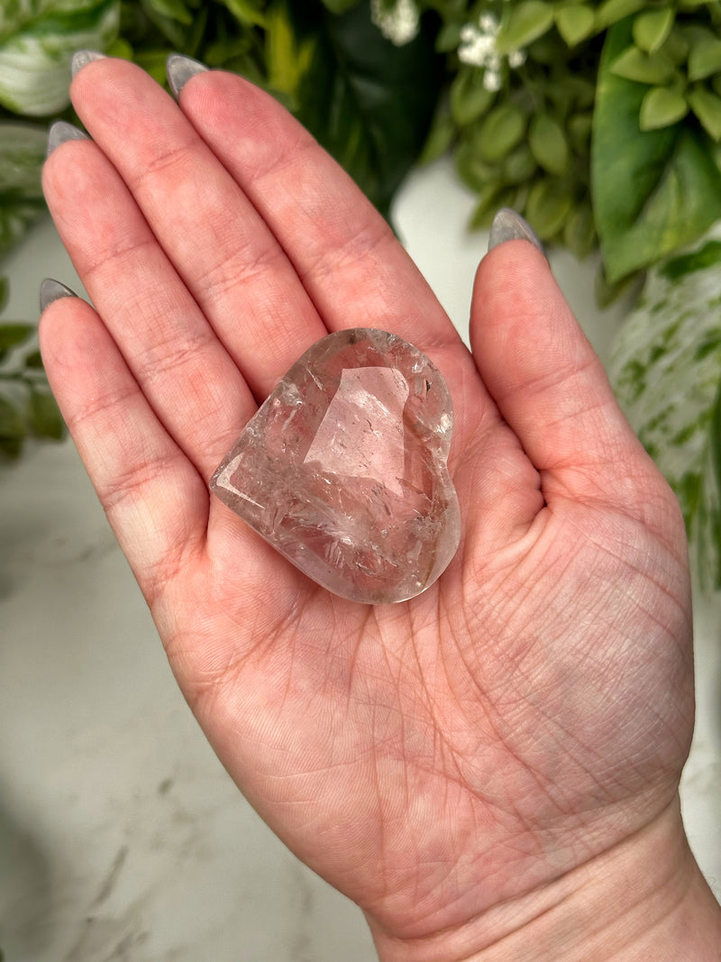 UV Reactive Amethyst Heart - #4