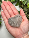 Black Tourmaline in Quartz Faceted Heart - #7