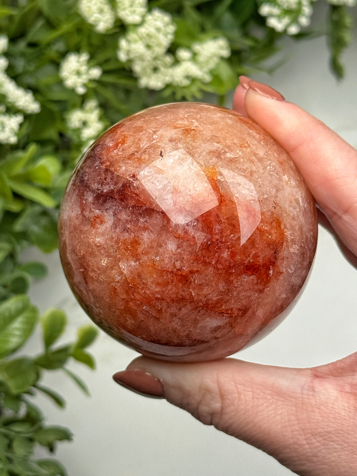 Fire Quartz Sphere - #16