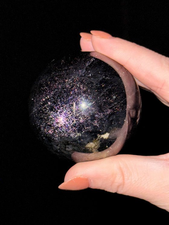 Iolite with Sunstone Sphere - #7