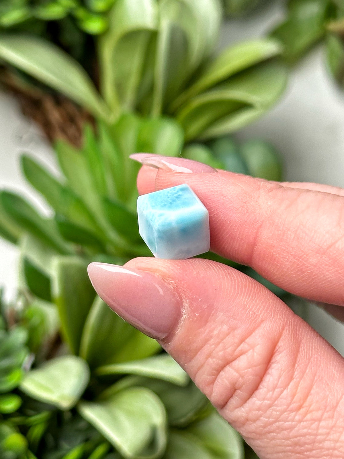 Mini Larimar Cube - #15
