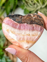 Pink Aragonite Heart - #1