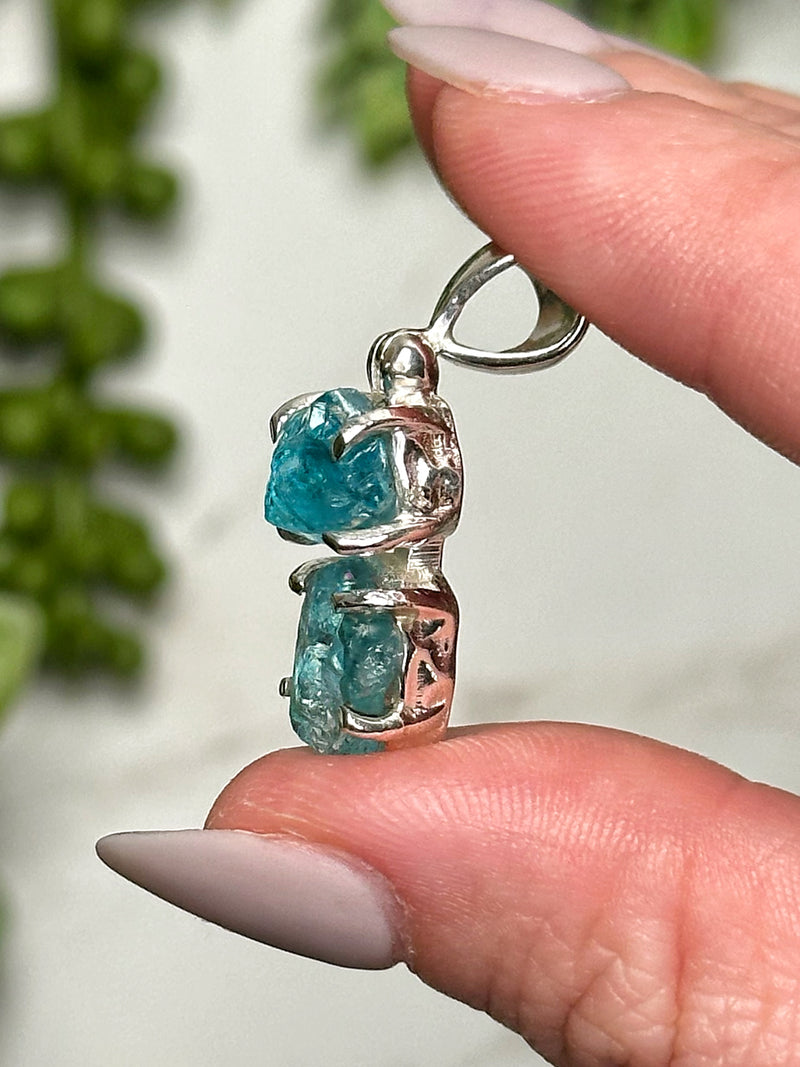Blue Apatite Pendant - #1