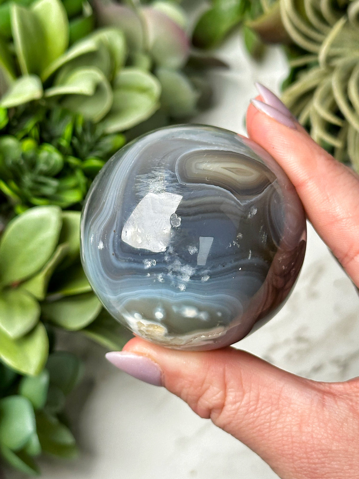 Orca Agate Sphere - #12