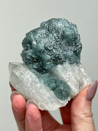 Fluorite on Quartz - #2