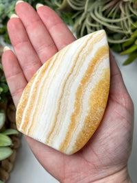 Orange Calcite Flame - #3