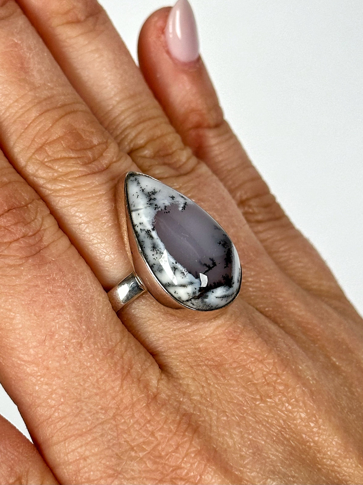 Dendritic Opal Ring - #1
