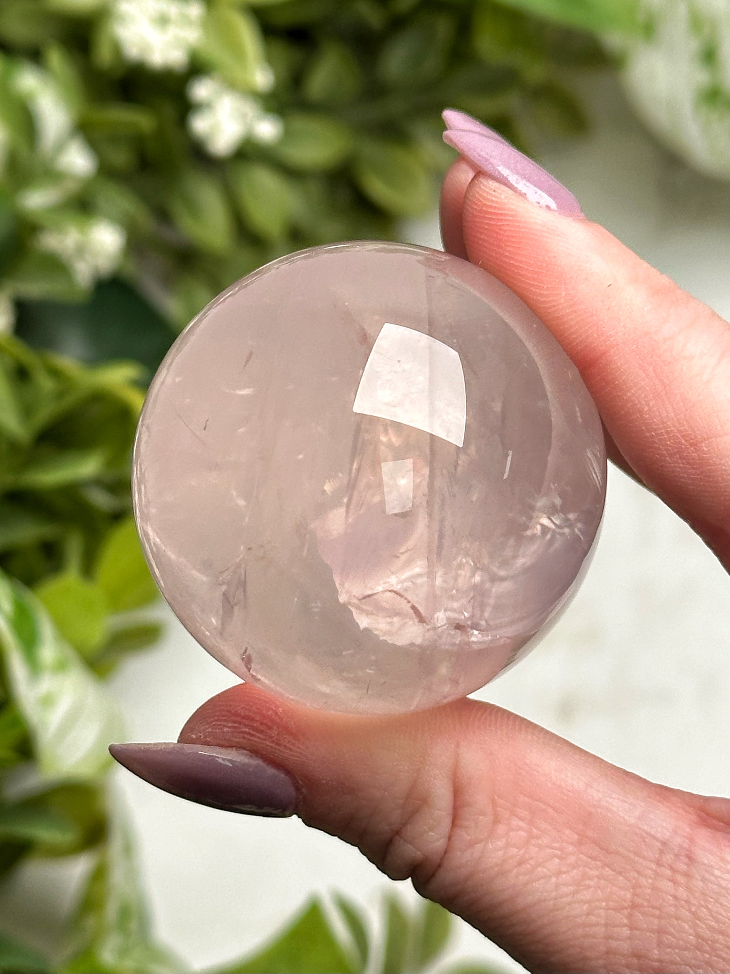 Star Rose Quartz Sphere - #15