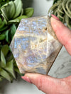 Moonstone with Sunstone Hexagon - #9