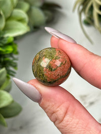Unakite Mini Spheres - Heart Chakra - No. 29