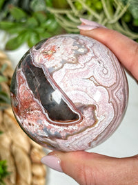 Crazy Lace Agate Sphere - #1