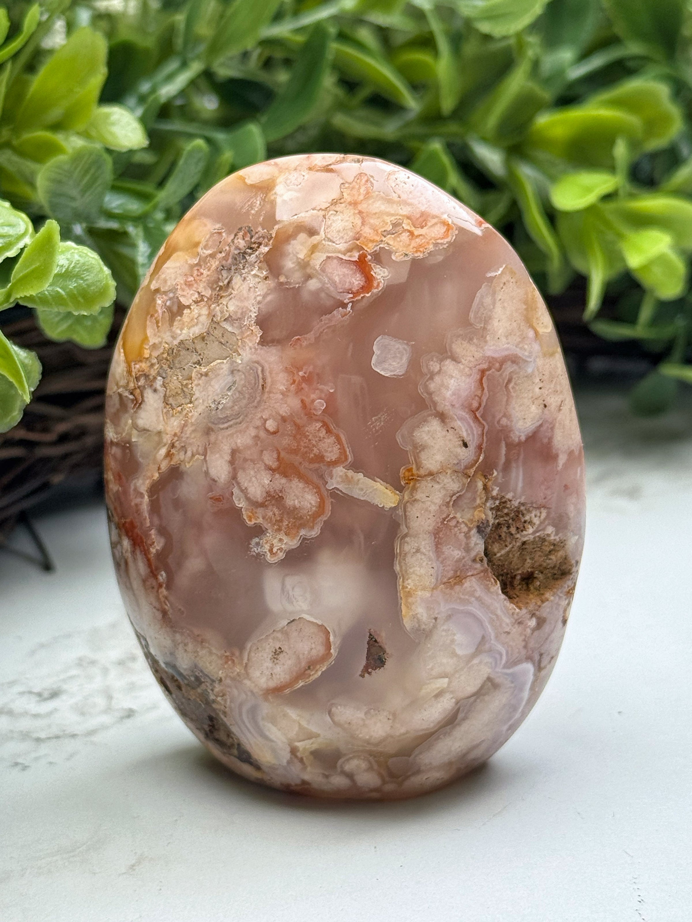 Flower Agate Freeform - #12