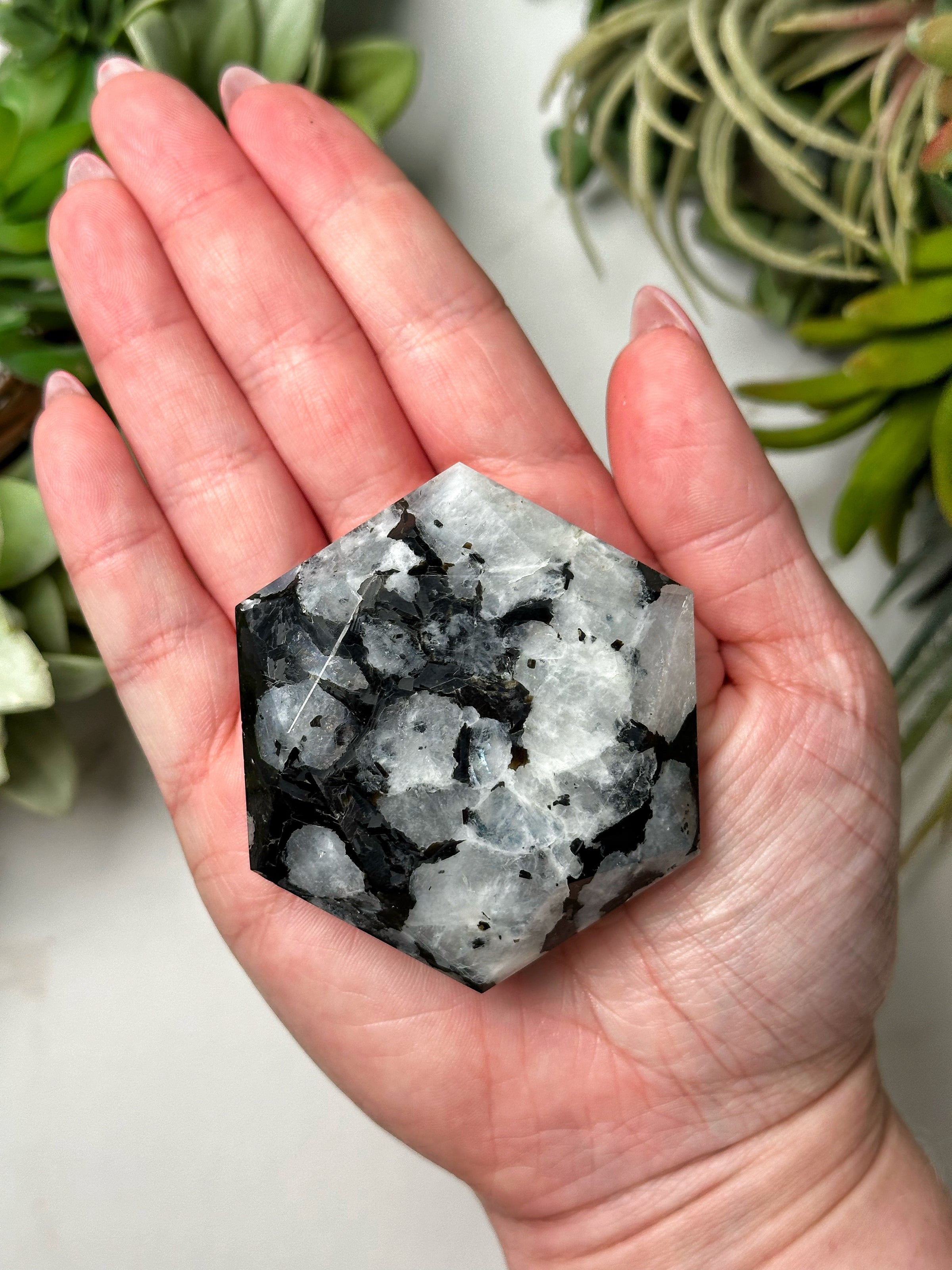 Moonstone Hexagon - #8