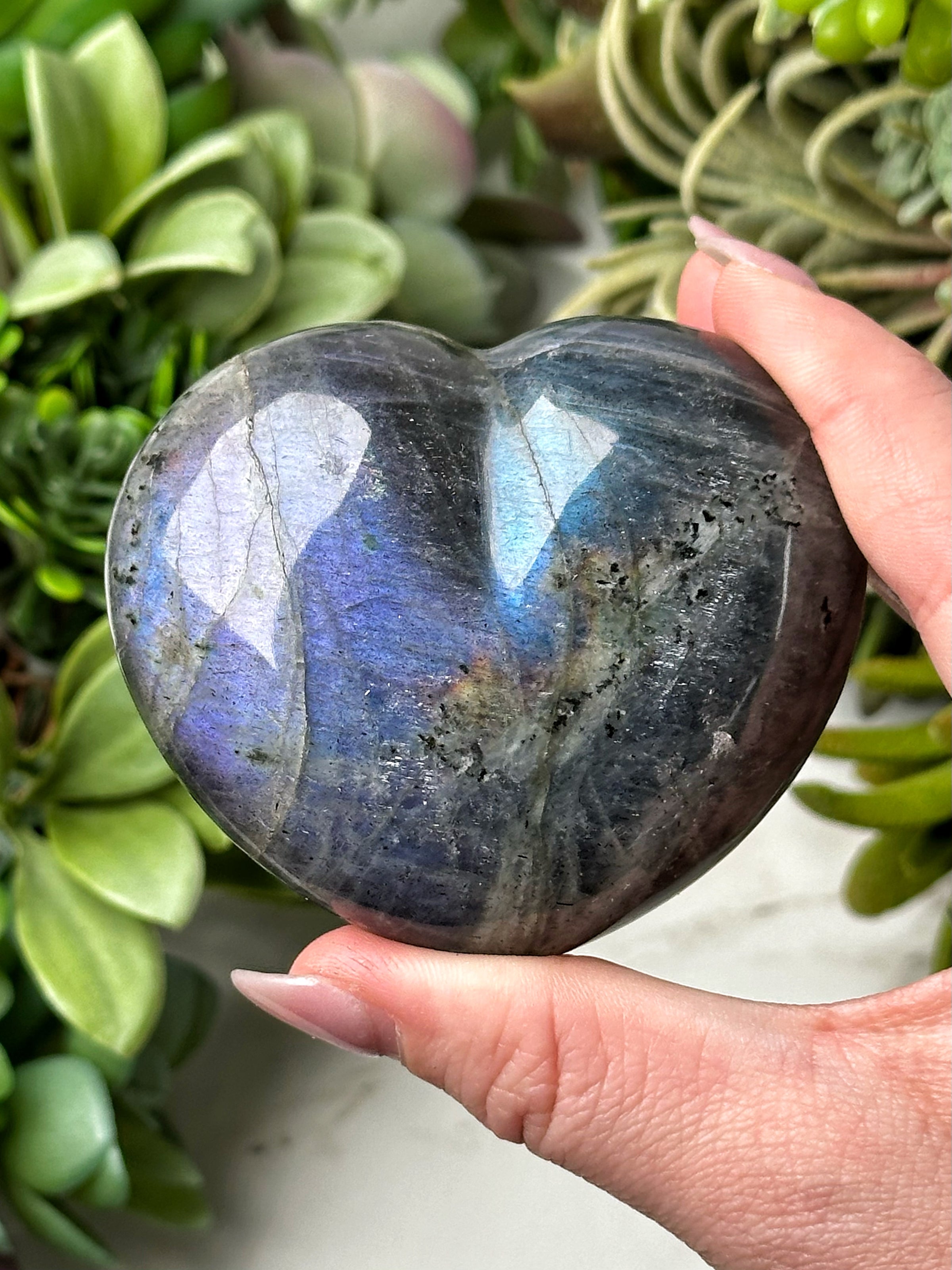 Labradorite Heart - #18