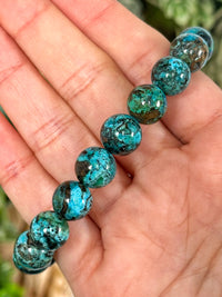 High Quality Chrysocolla & Shattuckite Bracelet - #1