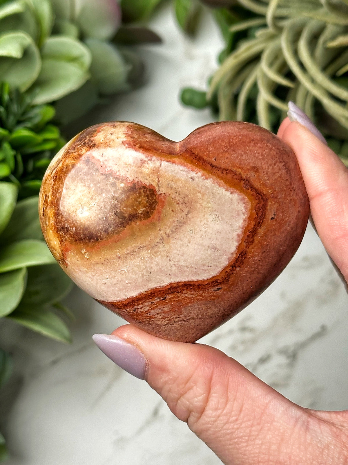 Polychrome Jasper Heart - #11