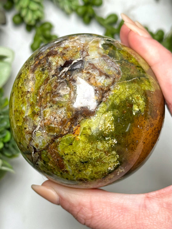 Green Opal Sphere - #7