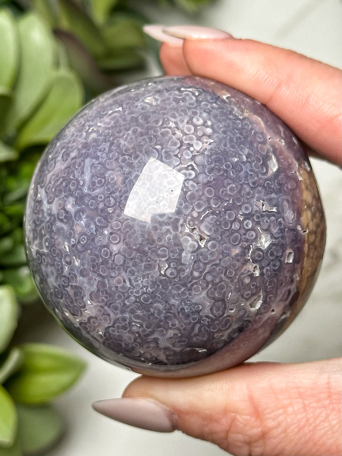 Grape Agate Sphere - #12