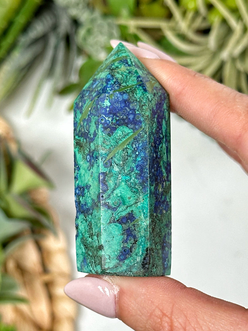 Azurite Malachite Point - #3