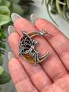 Amber Fairy Moon Pendant -#5