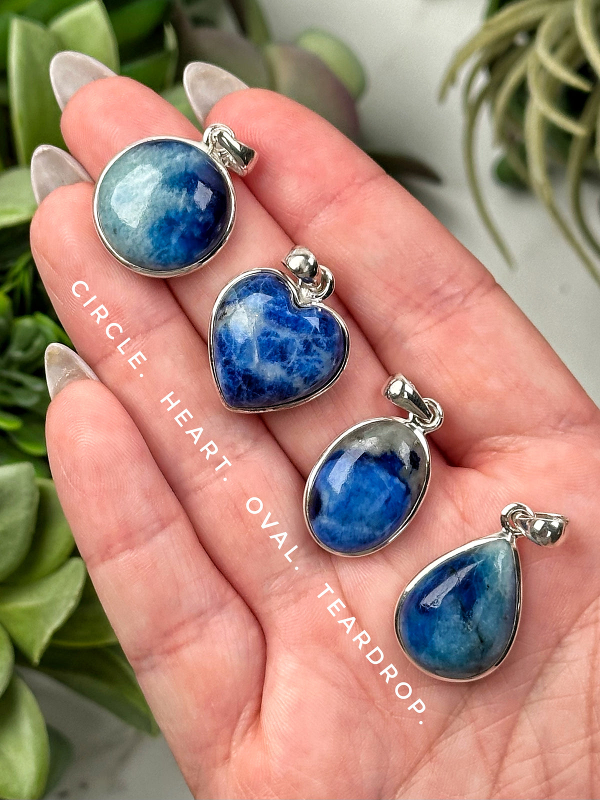 Afghanite Pendants - Third-Eye Chakra - No. 44