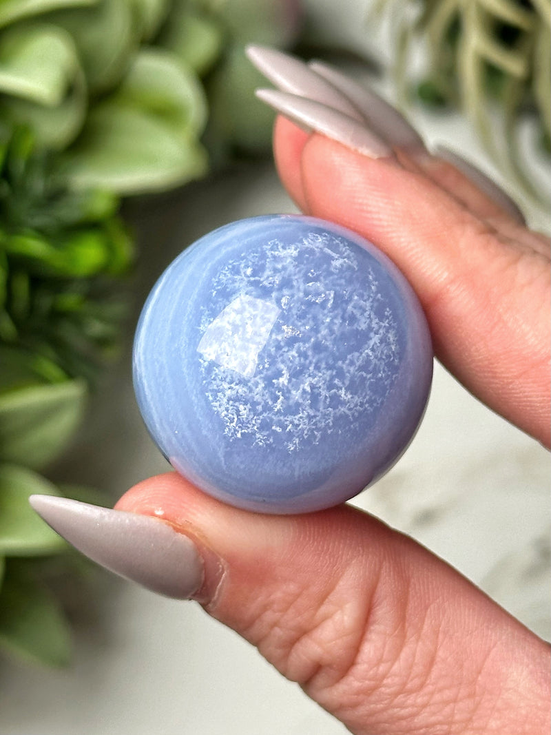Blue Lace Agate Sphere - #9