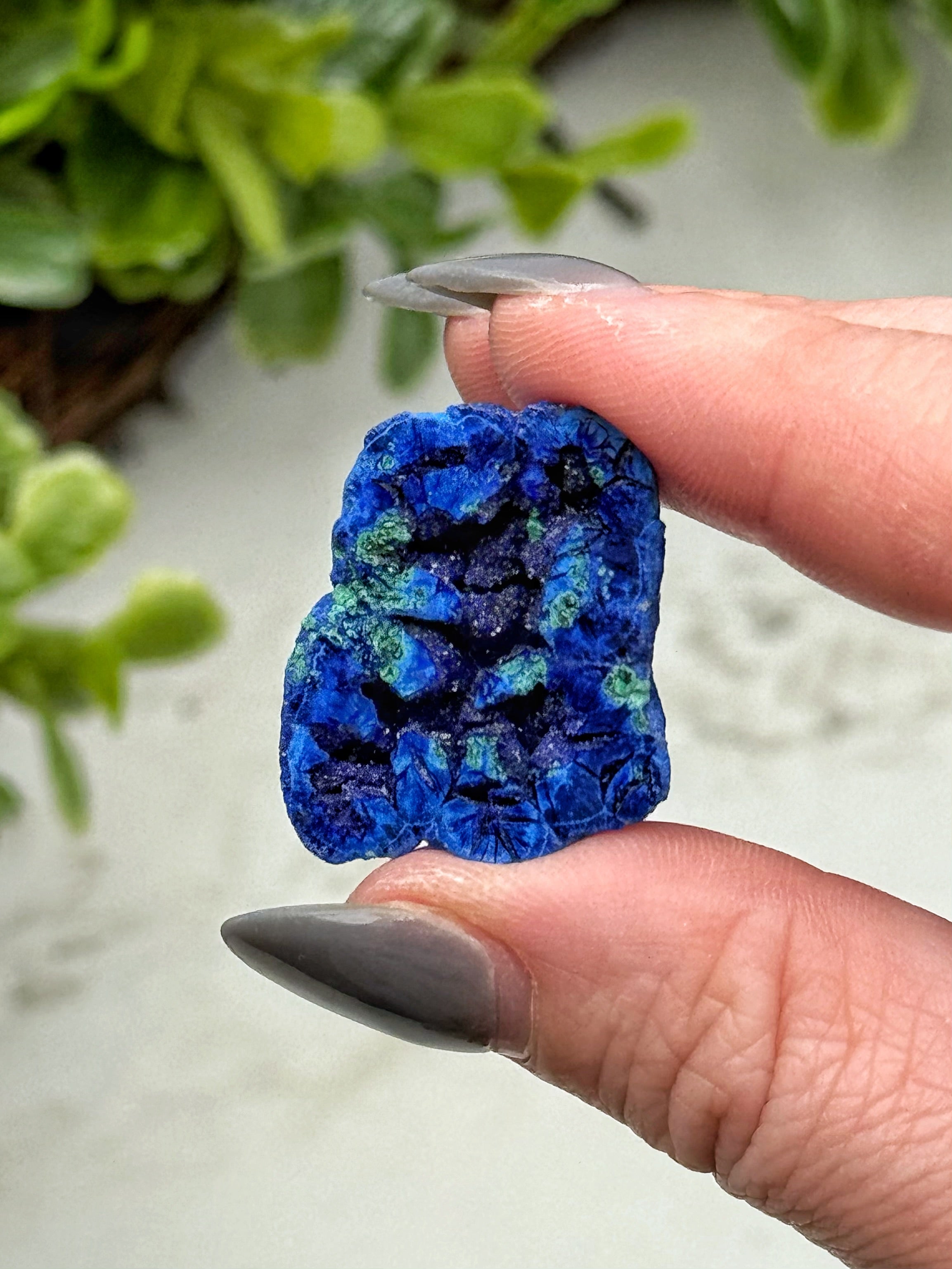 Blueberry Azurite Geode - #7