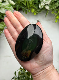 Rainbow Obsidian Palmstone - #7