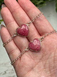 Rhodonite Bracelets - Heart Chakra - No. 69