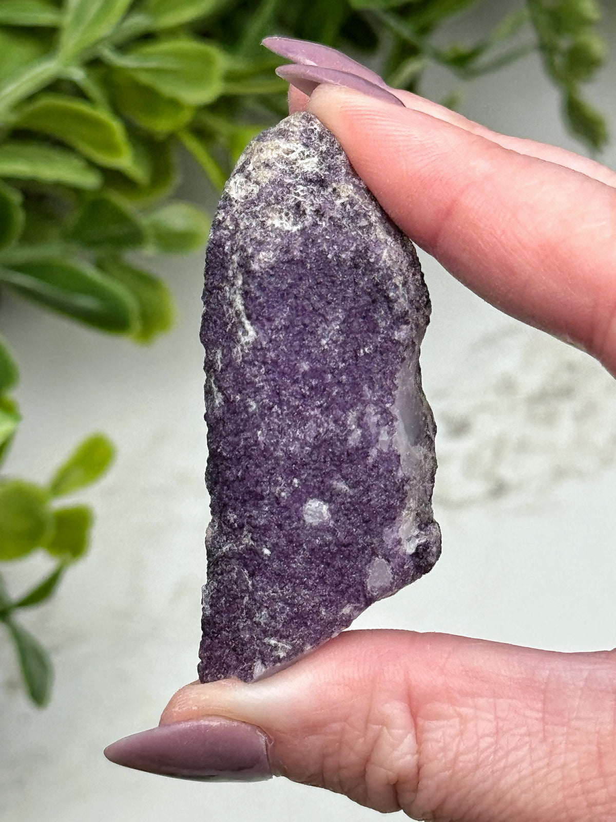 Purple Fluorite on Quartz - #11