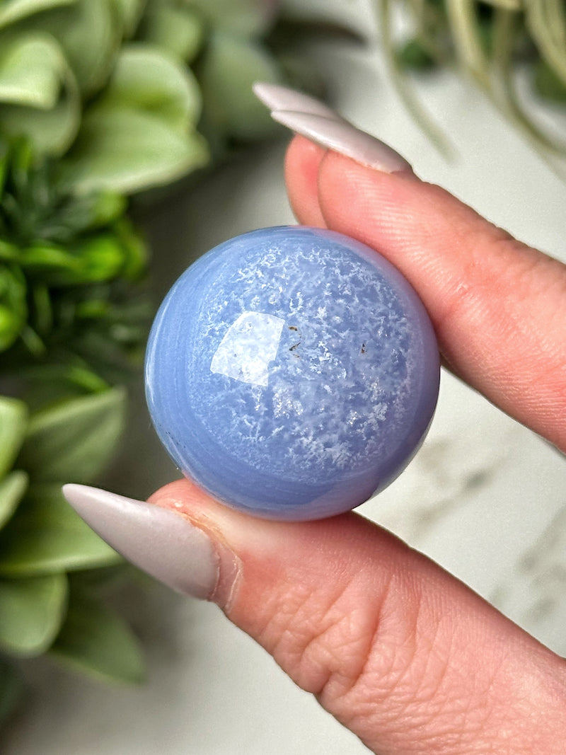 Blue Lace Agate Sphere - #10