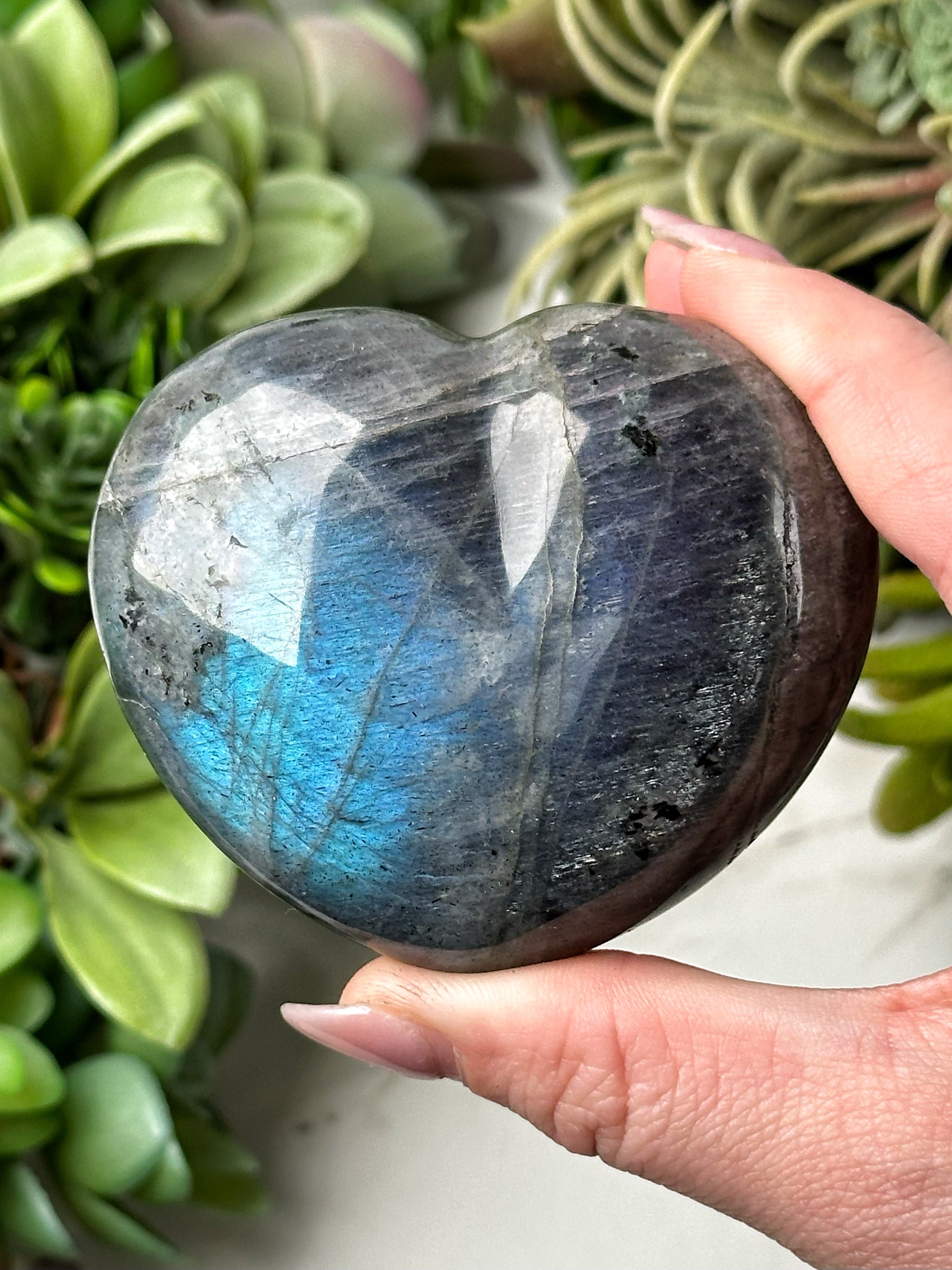 Labradorite Heart - #18