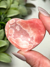 Rhodochrosite Heart Worry Stone - #7