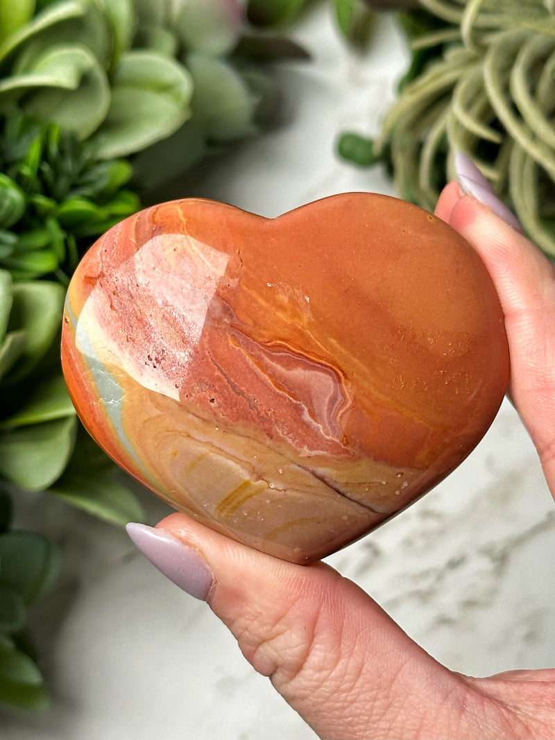 Polychrome Jasper Heart - #12