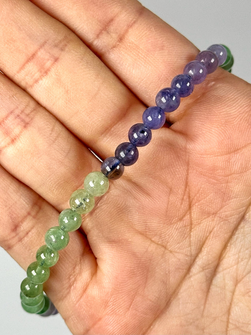 Tanzanite & Green Sapphire Bracelet - #1