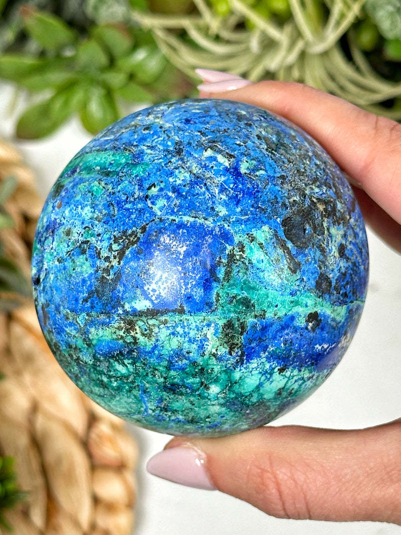 Azurite Malachite Sphere - #1