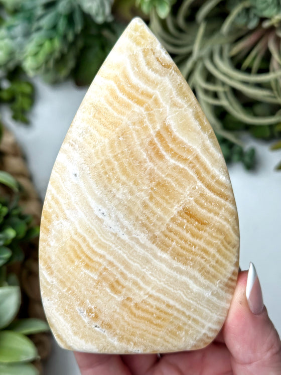 Orange Calcite Flame - #2