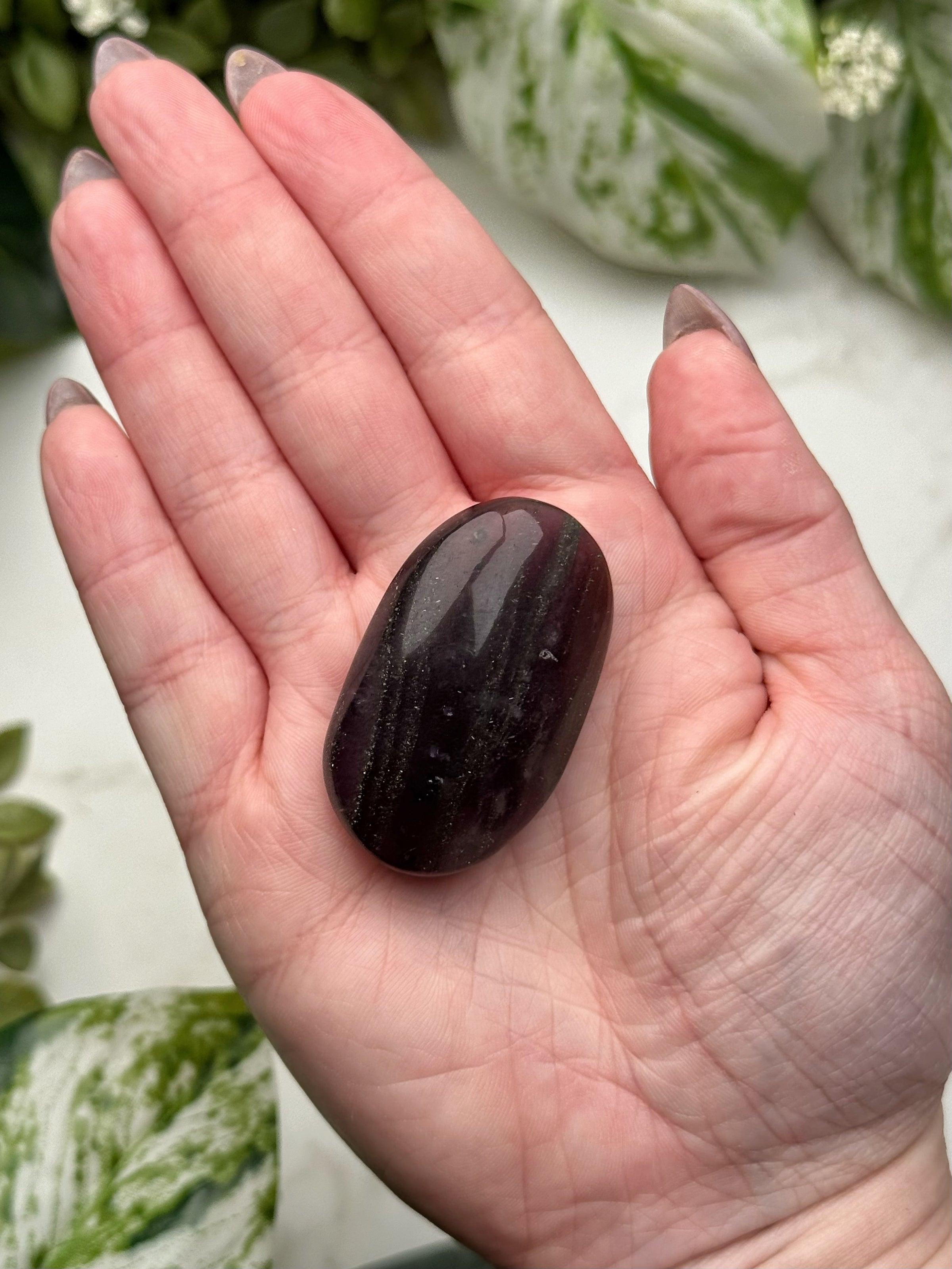 Fluorite with Pyrite Palmstone - #9