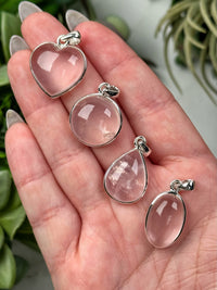 Rose Quartz Pendants - Heart Chakra - No. 53